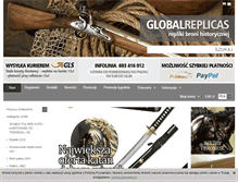 Tablet Screenshot of globalreplicas.com
